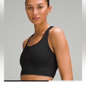 Lululemon Energy Ribbed Longline Bra Medium support, B-D cups. Size 8.